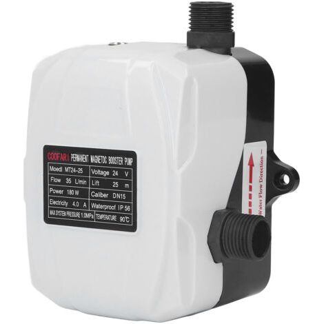 BUNTHAUS Pompe boost eau pression haute élévation 180WPour robinet cuisine et douche DC24VAugmentation débit et pression domestique (1/5)