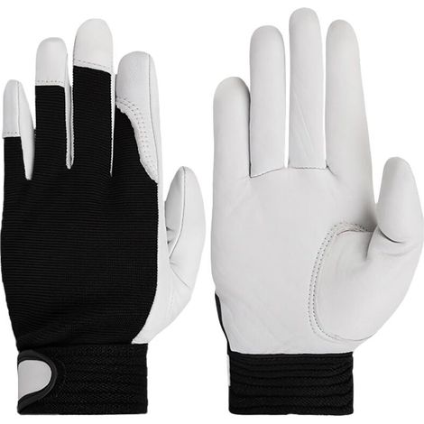 Leather Garden Gloves, Thorn Resistant Work Gloves for Men and Women, for Gardening, Mechanic Work and Gardener Protection, Gift for Garden Lovers (1/5)