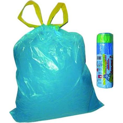 Sacchi Sacchetti Pattumiera Virosac Saccopratico Blu Cm 55X65 Conf. 24 Rotoli da 20Pz