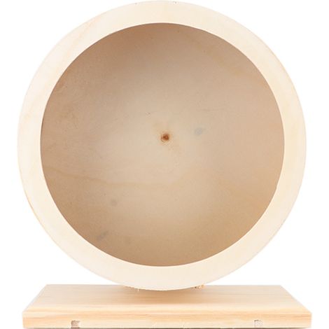 Maison en Bois pour Hamster avec Roue Amusante - Nid, Jeu et Exercice pour Petits Animaux (1/5)