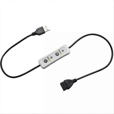 Universelles 5V-Stromkabel mit USB-Fernbedienung, 3-stufigem Timer und USB-LED-Leuchte für Deckenventilatoren. (1/5)