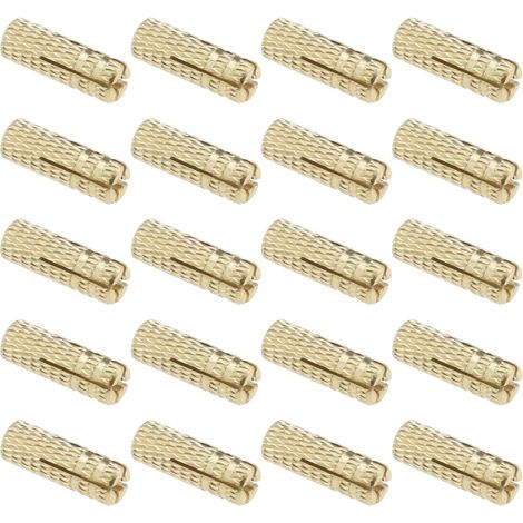 20pcs M4 Boulons d'expansion à Motif de Pression Interne en Laiton Chevilles d'Ancrage Mural Quincaillerie de Fixation Enfichable pour Ancrage dans des Briques Solides en Béton (1/5)
