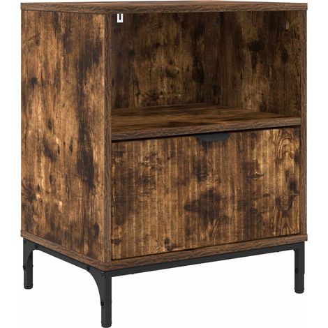 Maison Exclusive - Armadio da Notte Rovere fumo 49 x 36 x 61 cm (1/5)