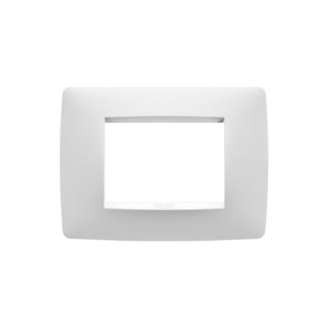 PLAQUE ONE 3P BLANC SATIN GEWISS GW16103VW