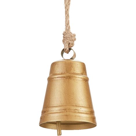 Cloche De Vache En Métal - Cloche Décorative Suspendue Pour Noël - Style Vintage Rustique - Pour Porte Cheminée Mur Arbre - 1 Pièce (1/3)