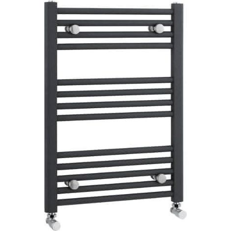 Nuie 700mm x 500mm Anthracite Straight Ladder Rail - MTY103 (1/3)
