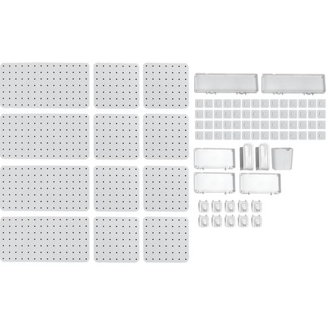 Kit combinaison pegboard gain de place multifonction organisateur mural et accessoires de cuisine ménage set 8 (1/5)