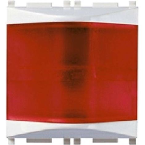 Spia prismatica vimar 14387.R plana rosso bianco