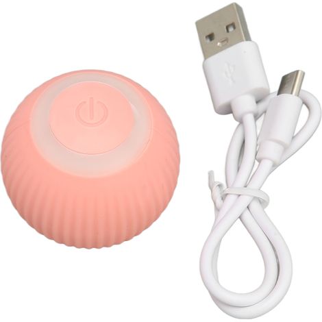 Interaktiver Smart-Katzenball – Weicht Hindernissen aus, 2 Modi, USB-aufladbar, Pink (1/5)