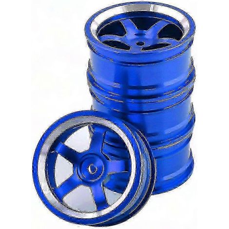 4 Stück 52-mm-Metallradnabenfelgen für 1/10 RC Onroad-Drift-Car Sakura, Dunkelblau (1/5)