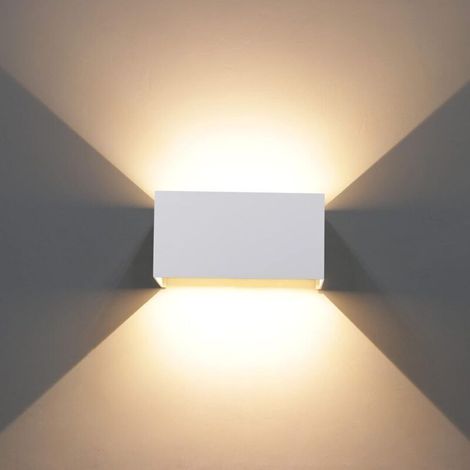 Applique murale extérieure pour balcon étanche super lumineuse led haut et bas double tête 12W blanc (1/4)