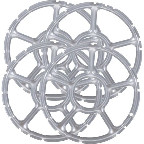 Juego de 4 soportes para wok para estufa de gas, aro para wok, soporte para sartén, suministros de cocina, olla