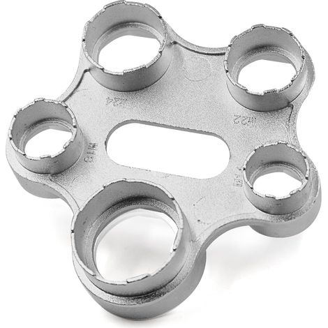 Clé Universelle 10 en 1 pour Aérateurs de Robinet, Clé de Montage/Démontage pour M16-M28, Aérateur et Mousseur, Alliage de Zinc Anti-Rouille, Idéal pour Plomberie et Bricolage (1/5)