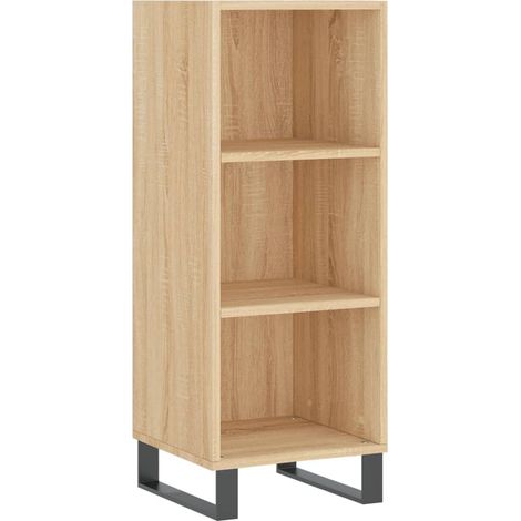 Credenza credenza cassettiera mobile contenitore organizer cucina soggiorno soggiorno Sonoma 34,5 x 32,5 x 90 cm derivati del legno marrone 020031509
