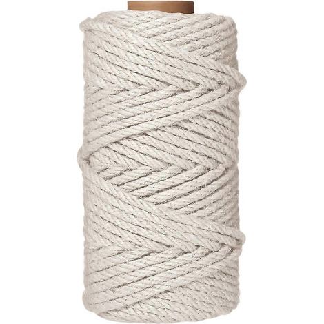 Corde en chanvre 1/4 po x 164 pi pour arbre à chat, réparation et remplacement faciles du poteau à griffer en sisal pour arbre à chat (à faire soi-même). (1/5)