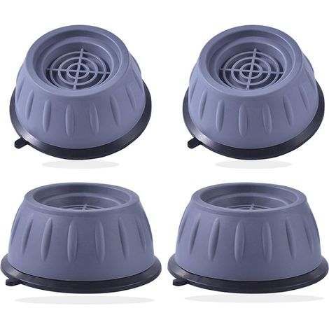 Lot de quatre patins anti vibration pour machine a laver en caoutchouc antidérapant amortisseurs universels pour lave linge et seche linge