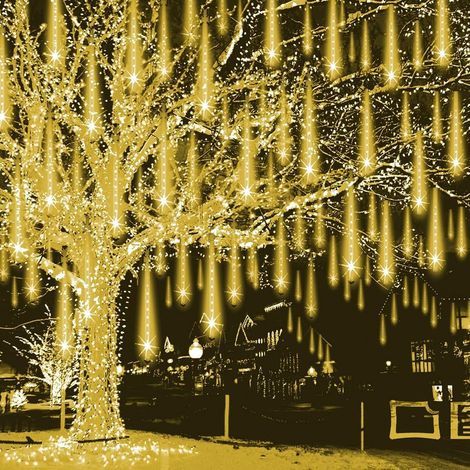 Guirlande Lumineuse Météore - 12/24/36 Ampoules LED PC Transparent - Étanche IP44 - 24 V - Pour Arbre de Noël Jardin Fête Mariage Halloween - Lot de 1 (1/5)