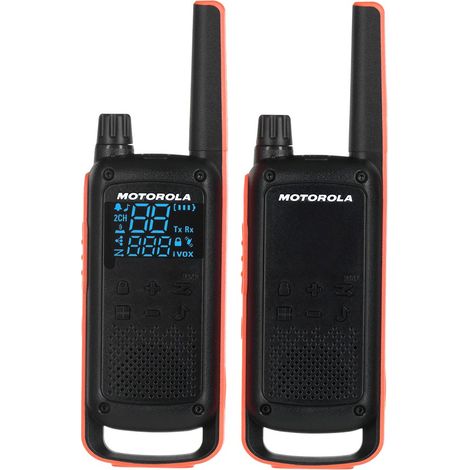 Walkie-talkie Motorola Talkabout T82 Pack da 2 Nero Arancione (1/5)