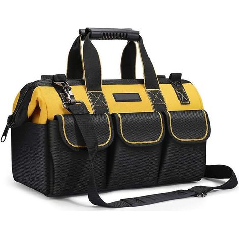 Werkzeugtasche mit verstellbarem Schultergurt, ideal für Heimwerkerarbeiten und zur Aufbewahrung von Werkzeugen. (1/5)