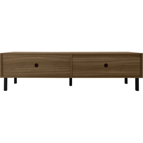 ELVMI Mobile TV con 4 Ante e Apertura a Pressione, per Soggiorno, in Pannelli di Particelle, 170 × 38 × 47 cm, Nero (1/4)