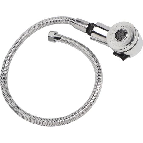 Robinet de lavabo coiffure avec flexible 70 cm et pulvérisateur, idéal pour salon et shampooing. (1/5)
