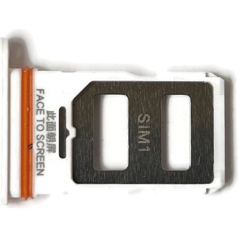 Vassoio per scheda SIM per Xiaomi Redmi Note 12 Pro 5G, bianco (1/3)