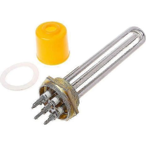 Élément chauffant pour réservoir d'eau DN40, tube chauffant électrique à immersion pour systèmes de pompe à chaleur air-eau (1/3)