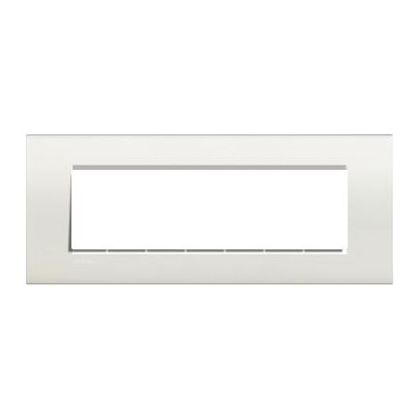 Lna4807Bi Plaque Quadra 7 Modules Blanche Livinglight