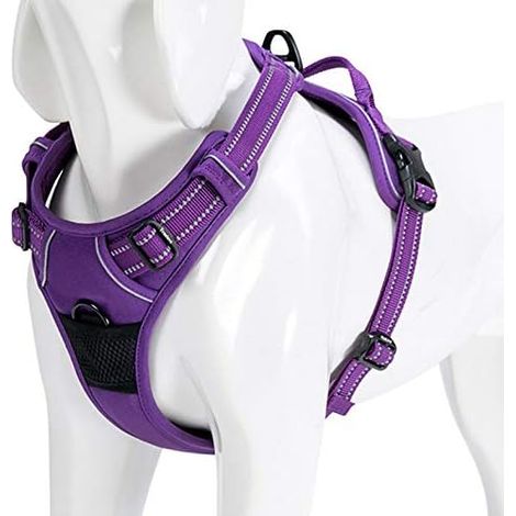 No Pull Harnais pour Chien(Violet,M) (1/5)
