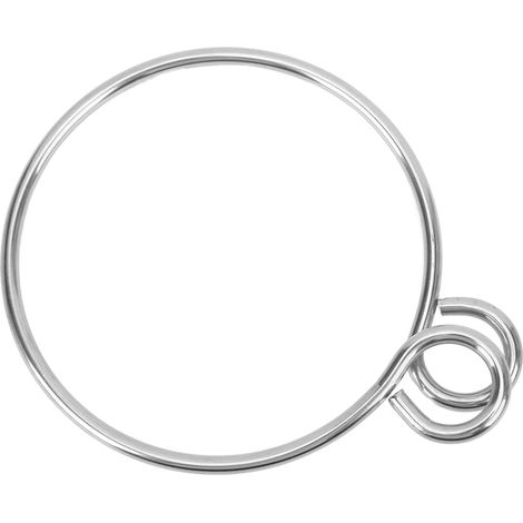 Anneau d'ancre marine en acier inoxydable 304 poli, aspect argenté, résistant à la corrosion, accessoires pour bateaux (1/5)