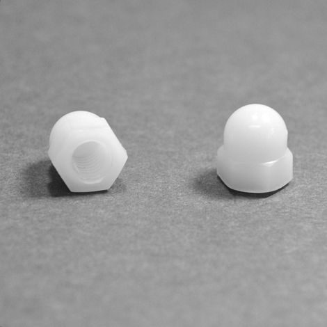 Ajile - M5 : Écrou plastique borgne de protection diam. M5 clef de 8 mm
