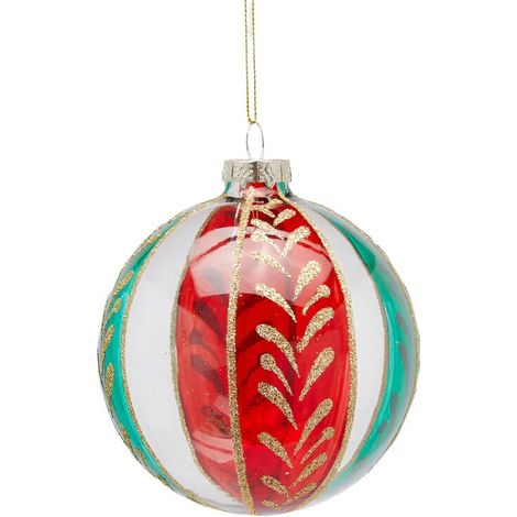 Palline per albero di natale a spicchi decorazione natalizia -Ø 10 cm (1/2)