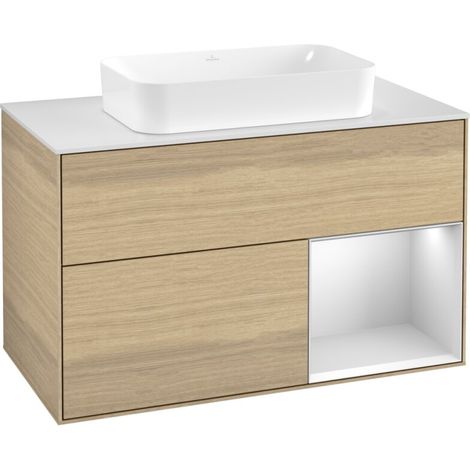 Villeroy & Boch F661MTPC Armoire sous-lavabo Finion F66 (1/2)