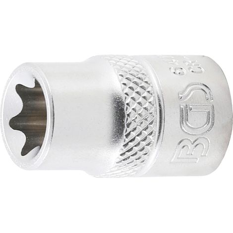 BGS  Inserto chiave  a bussola  profilo E  attacco quadro  interno 10  mm (3/8")  SW E12  - 6412