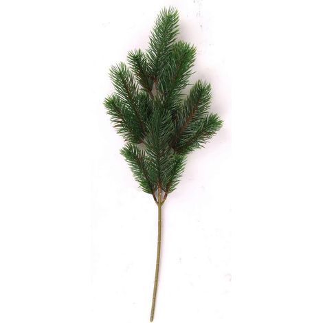 24x Künstlicher Tannenzweig Kunstpflanzen Weihnachten Innendekoration Stängel (1/3)