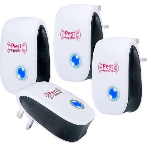 Quatre répulsifs anti-insectes soniques. des répulsifs électroniques à brancher. peuvent repousser les insectes tels que les araignées. les moustiques et les mouches. (1/4)