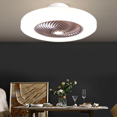 Ventilateurs de Plafond Avecpes(brun),Ventilateurs de Plafond Avec Éclairage Ventilateurs Silencieux Pour Chambre À Coucher 6 Vitesses Avec Télécommande Et Temporisateur Ventilateur de Plafond Avec L (1/5)