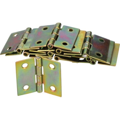 KOTARBAU Lot de 25 charnières de meuble 30 x 30 mm - Charnières roulées - Toutes les tailles - Charnières de table galvanisées (1/5)