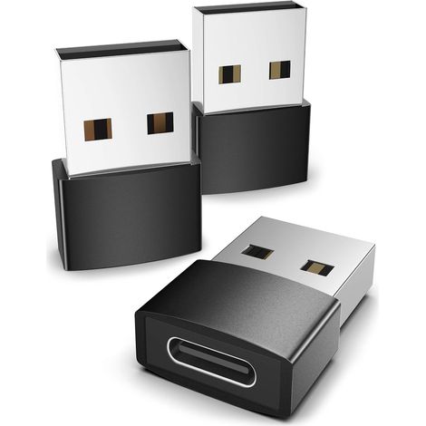 Convertisseur universel -Adaptateur USB A vers USB C (noir)- Convertisseur multifonction (1/5)