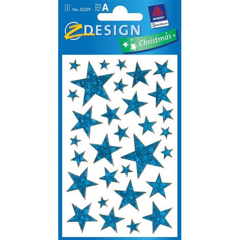 Pegatinas - Estrellas azules
