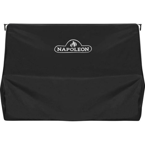 Napoleon Copertura premium per barbecue Prestige Pro 500 e Prestige 500, copertura nera, resistente all'acqua, protezione UV, prese d'aria, passanti per appendere, cinghie regolabili con fibbia (1/2)