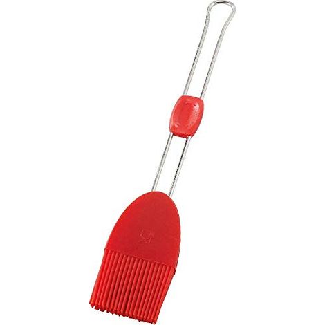 Dr. Oetker Pennello da Forno, Silicone, Colore: Rosso, 50 mm (1/4)