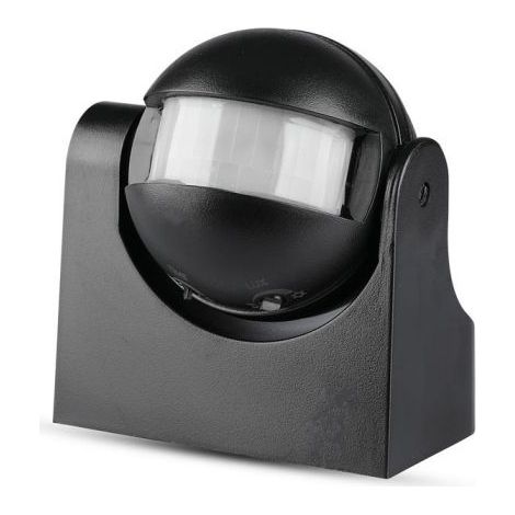 V-TAC VT-8003 Sensore di movimento infrarossi crepuscolare a parete 180° montaggio a plafone colore nero - SKU 5077