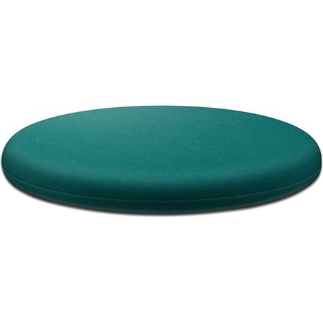 Coussin de chaise rond en mousse à mémoire de forme 40 cm, intérieur amovible - vert (1/5)