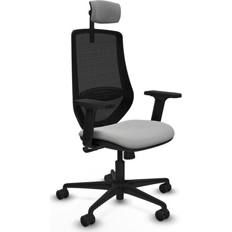 Sedia Ufficio con Poggiatesta Piqueras y Crespo D036N2W Grigio chiaro (1/5)