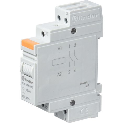 Relé modulare 230V Tipo 222282304000PAS - Serie 22 Finder (1/2)