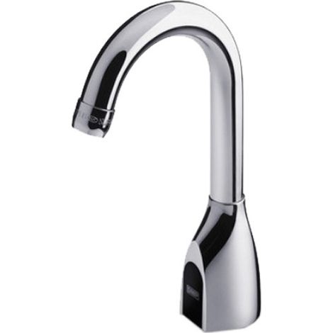Miscelatore Canna Alta - Sensore Infrarossi Antigraffio e Anticalcare Ottone Cromato - Elettronico - Al. a Corrente 220v (1/2)