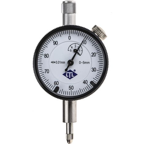 Comparateur RS PRO, Max 5mm, précision 0,005 mm Métrique ( Prix pour 1 )