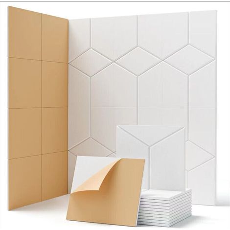 12 pannelli acustici, pannelli acustici autoadesivi ad alta densità per la decorazione di soffitti/porte/pareti e il trattamento acustico, per studio/casa/sala giochi (30x26x0,9 cm) (1/4)