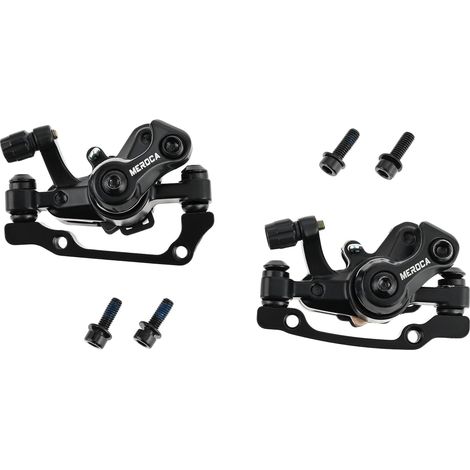 Convient aux étriers de freins à disque mécaniques de vélo, étrier de frein arrière universel pour vélo d'extérieur F160 R140 F180 R160 en alliage d'aluminium noir (1/5)